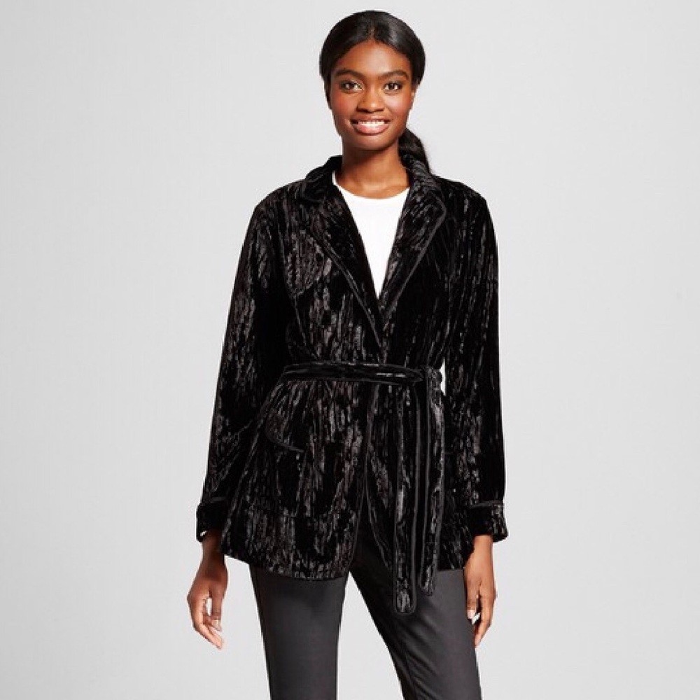 Velvet black blazer